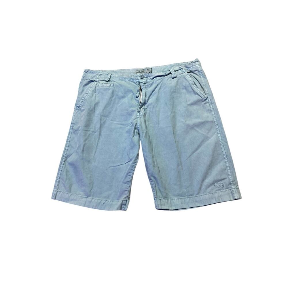 Buffalo David Bitton Men's‎ Shorts Regular Light Blue Size 38 100% Cotton